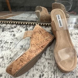 Steve Madden clear wedge